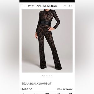 Nadine Merabi BELLA BLACK JUMPSUIT